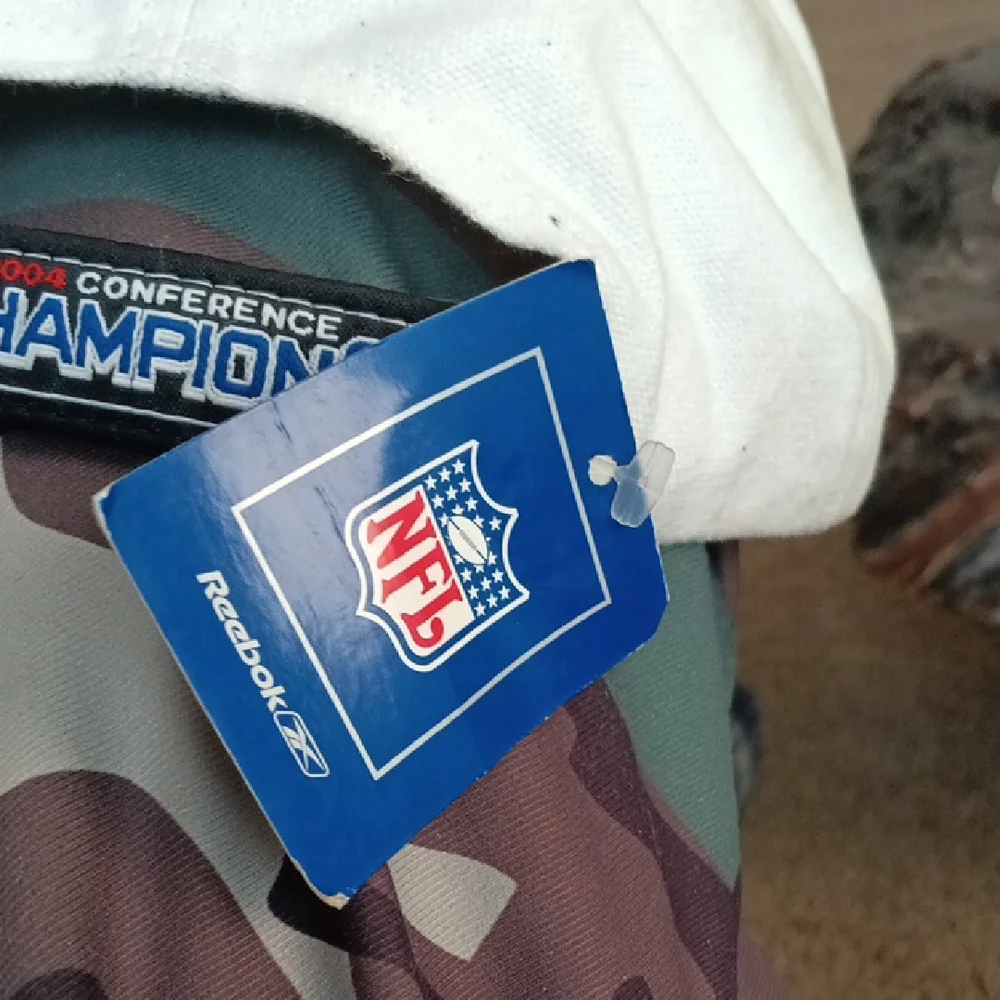Patriots Conference Champions White Fan Cap with Red & Blue Accents